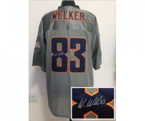 Nike denver broncos #83 welker grey jerseys[Elite shadow signature]