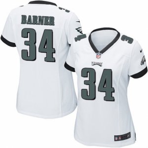 Women\'s Nike Philadelphia Eagles #34 Kenjon Barner Limited White NFL Jersey