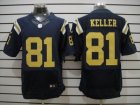 Nike NFL new york jets #81 keller dk.blue Elite Jerseys