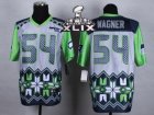 2015 Super Bowl XLIX Nike Seattle Seahawks #54 Bobby Wagner Jerseys(Style Noble Fashion Elite)