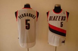 nba fans portland #5 fernandez swingman white