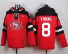 Nike San Francisco 49ers #8 Steve Young Red Player Pullover Hoodie