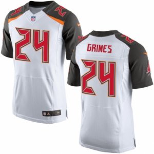 Mens Nike Tampa Bay Buccaneers #24 Brent Grimes Elite White NFL Jersey