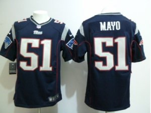 Nike new england patriots #51 Jerod Mayo blue Game Jerseys