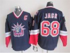NHL New York Rangers #68 Jagr Dark blue jerseys[Retro Former head]