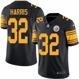 Men Nike Pittsburgh Steelers #32 Franco Harris Black Color Rush Limited Jersey