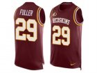 Mens Nike Washington Redskins #29 Kendall Fuller Limited Red Player Name & Number Tank Top NFL Jersey