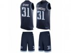 Nike Tennessee Titans #31 Kevin Byard Limited Navy Blue Tank Top Suit NFL Jersey