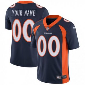 Youth Nike Denver Broncos Customized Navy Blue Alternate Vapor Untouchable Limited Player NFL Jersey