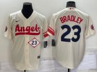 Angels #23 Archie Bradley Cream Nike 2022 City Connect Cool Base Jerseys