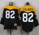 Mitchell And Ness 1967 Pittsburgh Steelers #82 John Stallworth Black Yelllow Throwback Men Stitched NFL Jersey