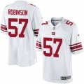 Men's Nike New York Giants #57 Keenan Robinson Limited White NFL Jersey