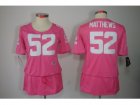Nike Womens Green Bay Packers #52 Clay Matthews Elite Pink Jerseys(breast Cancer Awareness)