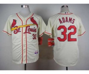 mlb jerseys st. louis cardinals #32 adams cream[new]