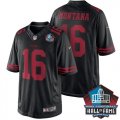 Mens San Francisco 49ers #16 Joe Montana Scarlet Retired Player Game Jersey