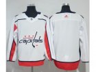 Men Adidas Washington Capitals Blank White Road Authentic Stitched Custom Jersey