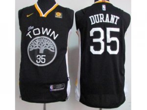 Men Nike Golden State Warriors #35 Kevin Durant Black Stitched NBA Swingman Jersey