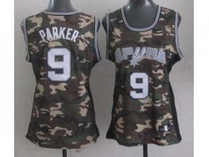 women nba san antonio spurs #9 tony parker camo