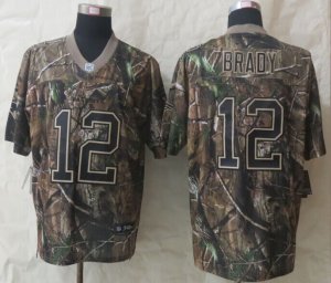 Nike New England Patriots #12 Brady Camo Jerseys(Elite)