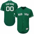 Mens Majestic Boston Red Sox Customized Green Celtic Flexbase Authentic Collection MLB Jersey