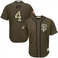 San Francisco Giants #4 Mel Ott Green Salute to Service Stitched Baseball Jersey