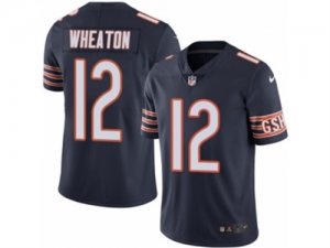 Mens Nike Chicago Bears #12 Markus Wheaton Vapor Untouchable Limited Navy Blue Team Color NFL Jersey