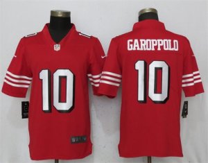 Nike 49ers #10 Jimmy Garoppolo Red Color Rush Vapor Untouchable Limited Jersey