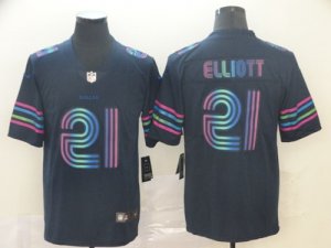 Nike Cowboys #21 Ezekiel Elliott Navy City Edition Vapor Untouchable Limited Jersey