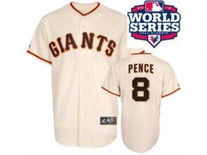 2012 world series mlb san francisco giants #8 pence cream