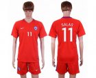 Chile #11 Salas Home Soccer Country Jersey