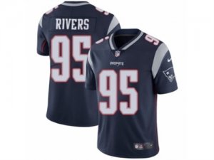 Mens Nike New England Patriots #95 Derek Rivers Vapor Untouchable Limited Navy Blue Team Color NFL Jersey