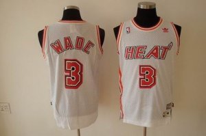 nba fans miami heat #3 wade swingman white