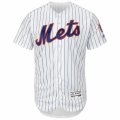 Men's New York Mets Majestic Home Blank White Flex Base Authentic Collection Team Jersey