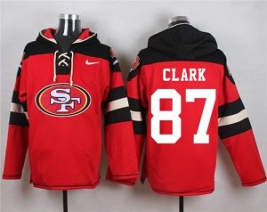 Nike San Francisco 49ers #87 Dwight Clark Red Player Pullover Hoodie