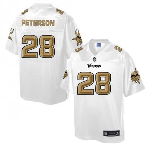 Nike Minnesota Vikings #28 Adrian Peterson White Men NFL Pro Line Fashion Game Jersey