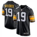 Nike Steelers #19 JuJu Smith Schuster Black Game Jersey