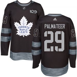 Mens Toronto Maple Leafs #29 Mike Palmateer Black 1917-2017 100th Anniversary Stitched NHL Jersey