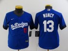 Dodgers #13 Max Muncy Royal Youth 2021 City Connect Cool Base Jersey