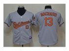 Youth mlb jerseys baltimore orioles #13 machado grey