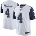 Youth Nike Dallas Cowboys #4 Dak Prescott Limited White Rush NFL Jersey