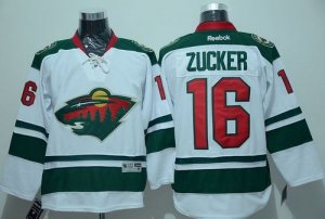 Minnesota Wild #16 Jason Zucker White Stitched NHL Jersey