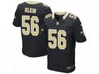 Mens Nike New Orleans Saints #56 A.J. Klein Elite Black Team Color NFL Jersey