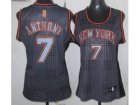 women nba new york knicks #7 anthony black-grey[2012]