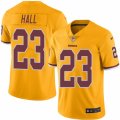 Mens Nike Washington Redskins #23 DeAngelo Hall Limited Gold Rush NFL Jersey