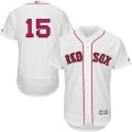 2016 Men Boston Red Sox #15 Dustin Pedroia Majestic White Flexbase Authentic Collection Player Jersey