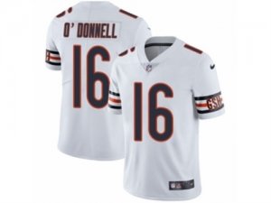 Mens Nike Chicago Bears #16 Pat ODonnell Vapor Untouchable Limited White NFL Jersey