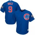 Men's Chicago Cubs #9 Javier Baez Majestic blue Cool Base 2016 World Series Jersey