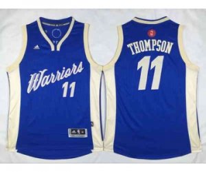 nba golden state warriors #11 thompson blue[2015 Christmas edition][thompson]