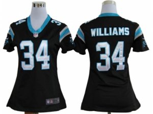 Nike Women Carolina Panthers #34 DeAngelo Williams Black