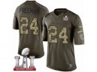Mens Nike Atlanta Falcons #24 Devonta Freeman Limited Green Salute to Service Super Bowl LI 51 NFL Jersey